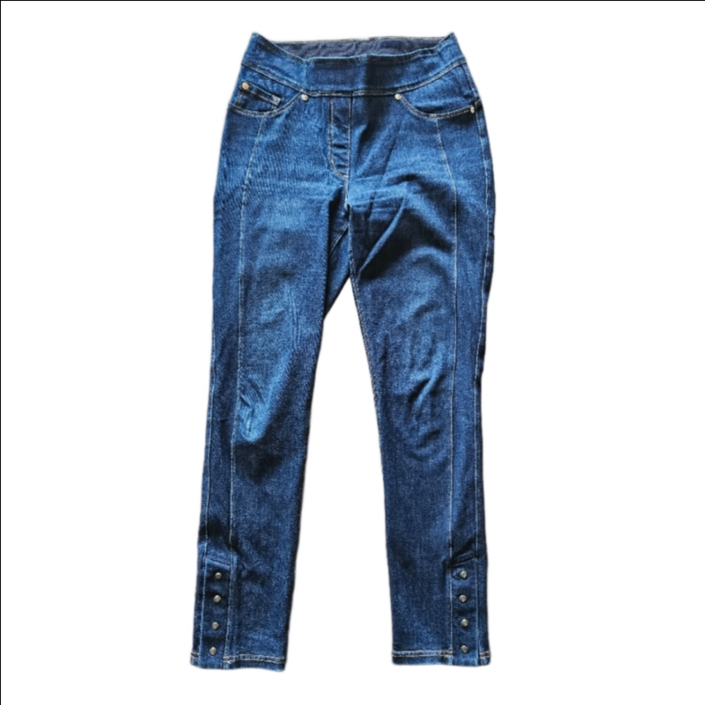 Nygard Jeans with Body Contouring Stitching and Leg Buttons Women's Small A00172